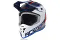 Casco cross Acerbis LINEAR Blu Bianco