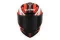 Casco integrale Suomy Track-1 404 MATT E06 Arancione fluo in fibra