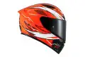 Casco integrale Suomy Track-1 404 MATT E06 Arancione fluo in fibra