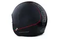 Casco Jet Momo Design Cruiser Antracite Lucido Nero Rosso