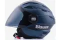 Casco jet Blauer BRAT Blu Indigo Nero