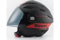 Casco jet Blauer BRAT Nero Rosso Opaco