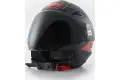 Casco jet Blauer BRAT Nero Rosso Opaco