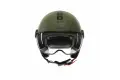 Casco jet Momodesign FGTR CLASSIC E2206 MONO Verde militare Nero opaco