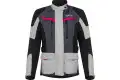 Giacca moto donna Befast BABYLON Lady CE certificata Nero Grigio chiaro