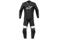 Tuta moto in pelle intera Alpinestars Haunter nero verde bianco