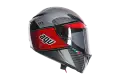 Casco integrale AGV GT Veloce GTX Nero Grigio Rosso