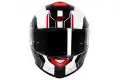 Casco modulare Befast GLOBAL CONNECT con interfono integrato Bianco Rosso Nero
