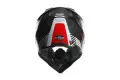 Casco cross AX-8 Carbon Multi Carbotech bianco rosso