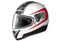 Casco moto Nolan N63 Outrun bianco-rosso