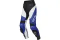 Pantaloni moto donna pelle Alpinestars Stella Track blu