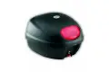 Bauletto Monolock Kappa K28NL con coperchio liscio nero goffrato con catadiottro rosso