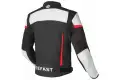 Giacca moto pelle racing Befast PORTIMAO CE Nero Bianco Rosso