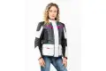 Giacca moto donna Befast BABYLON Lady CE certificata Nero Grigio chiaro