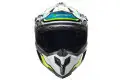 Casco cross Befast Mud Line Blu Giallo Bianco