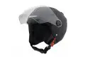 Casco demi-jet Befast Midi J nero opaco