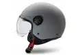 Casco jet Befast Rapid II doppia visiera Grigio Opaco