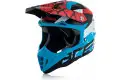 Casco cross Acerbis Impact 3.0 in fibra Nero Blu Bianco Rosso