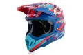 Casco cross Acerbis Impact 3.0 Rosso Fluo blu