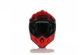 Casco cross Acerbis IMPACT STEEL CARBON in fibra Rosso 2