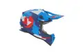 Casco Cross Acerbis Linear Blu Rosso