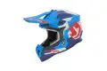 Casco Cross Acerbis Linear Blu Rosso