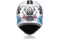 Casco cross Acerbis PROFILE 4.0 Bianco Blu Rosso