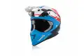 Casco cross Acerbis Snapdragon Profile 3.0 bianco blu