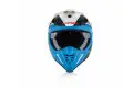 Casco cross Acerbis Snapdragon Profile 3.0 bianco blu