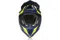 Casco cross Acerbis X-Track VTR in fibra Blu Giallo