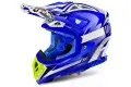 Casco cross Airoh Aviator 2.2 Cairoli Ottobiano in fibra Blu Lucido