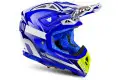 Casco cross Airoh Aviator 2.2 Cairoli Ottobiano in fibra Blu Lucido