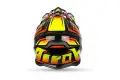 Casco cross Airoh Aviator 2.3 AMS2 Fame in fibra Arancio Lucido