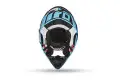 Casco cross Airoh Aviator 2.3 AMS2 Great in fibra Azzurro Opaco