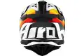 Casco cross Airoh Aviator 3 Rainbow in carbonio Bianco lucido