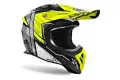 Casco cross Airoh AVIATOR ACE 2 ENGINE in fibra Giallo lucido