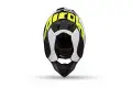 Casco cross Airoh Twist Racr Nero Bianco Giallo Lucido