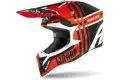 Casco cross Airoh Wraap Broken Arancio