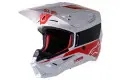 Casco cross Alpinestars S-M5 BOND Bianco Rosso Lucido