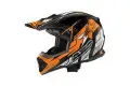 Casco cross Axo Tribe Nero Arancio