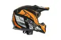 Casco cross Axo Tribe Nero Arancio