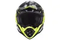 Casco cross Axo Tribe Nero Giallo