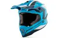 Casco cross bambino Acerbis IMPACT STEEL JUNIOR Blu Bianco