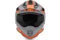 Casco cross bambino Acerbis IMPACT STEEL Junior Nero Arancio