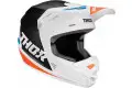 Casco cross bambino Thor Sector Blade Bianco Blu Navy