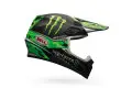 Casco cross Bell Mx-9 Mips Pro Circuit Replicla Monster verde camo