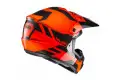 Casco cross HJC CS-MX II PICTOR MC6H Nero Rosso Arancio