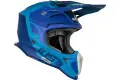 Casco cross Just1 J18 Pulsar in fibra Blu Opaco