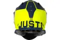 Casco cross Just1 J18 Pulsar in fibra Giallo fluo Opaco