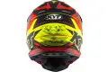 Casco cross Kyt SKYHAWK DIGGER in fibra Giallo Arancio Opaco